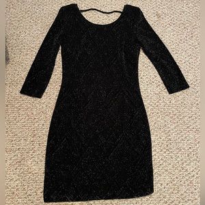 black sparkly dress